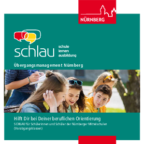 Flyer für "SCHLAU für Mittelschulen - 8. Klassen"
